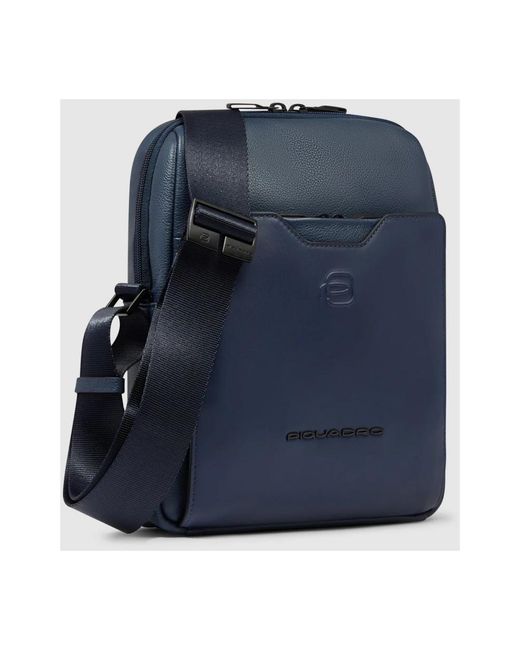 Piquadro Blue Cross Body Messenger for men