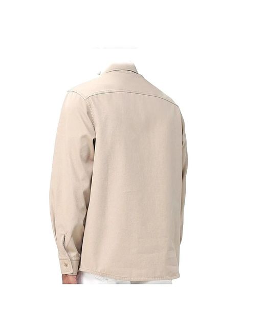 A.P.C. Overshirt Denim in het Natural voor heren