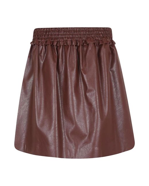 MSGM Brown Short Skirts