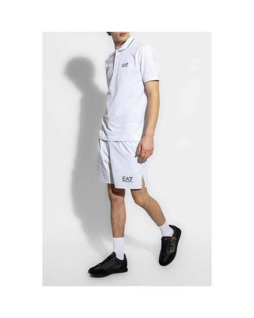 Polo Shirts EA7 de hombre de color White