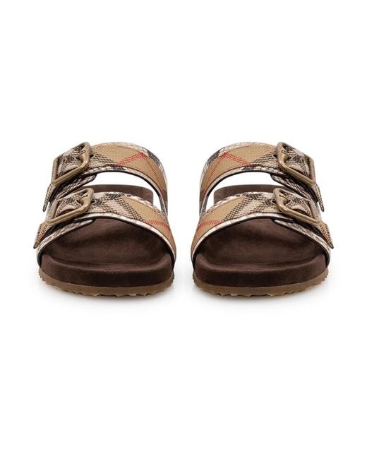 Burberry Brown Sliders