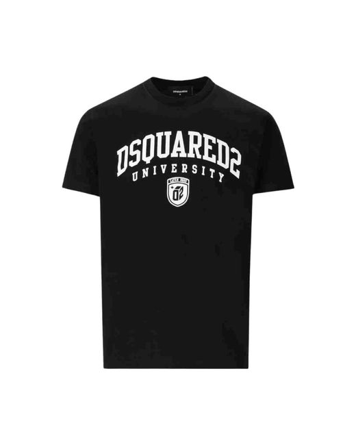 DSquared² Tops ,Zwart ,Classic T-Shirt in het Black voor heren