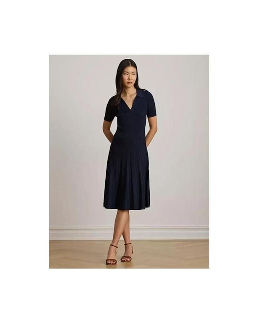 Ralph Lauren Blue Knitted Dresses