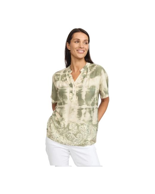 Blouses 2-Biz de color Metallic