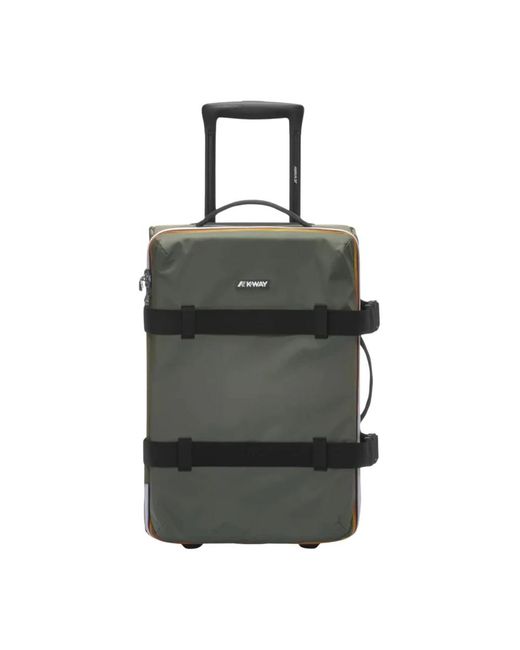 K-Way Gray Large Suitcases