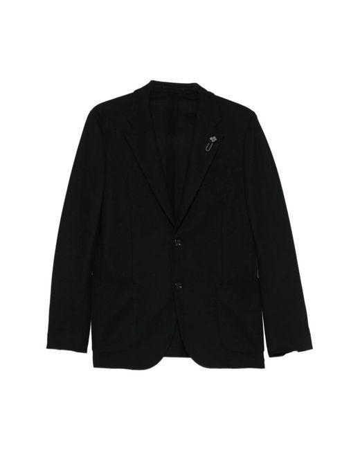 Lardini Logo-Pin Blazer in het Black voor heren