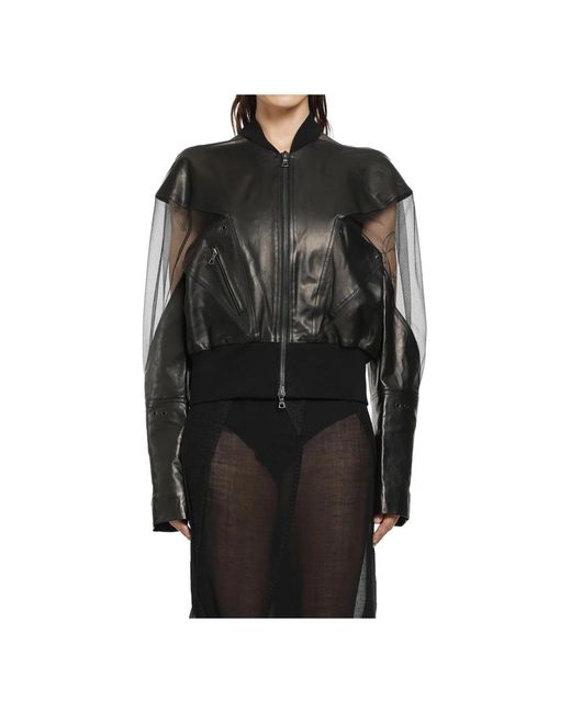 Yehuafan Black Leather Jackets