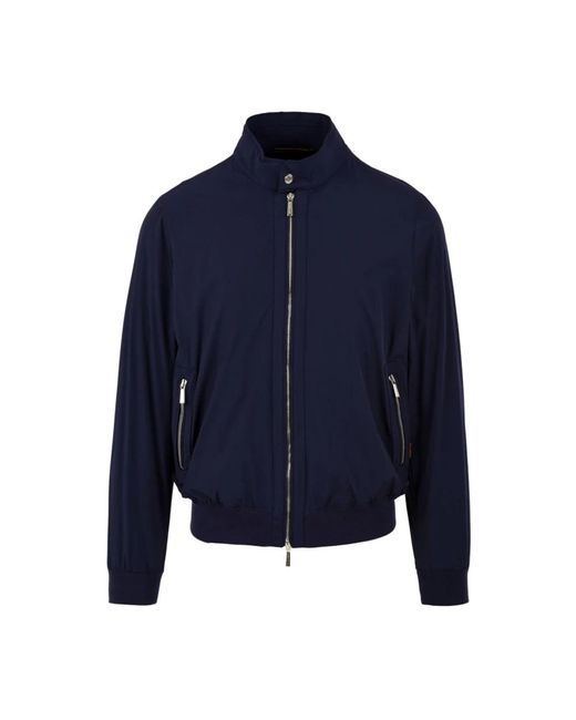 Moorer Jassen ,Blauw ,Blauwe Alberti-Kn Indaco Jas in het Blue voor heren