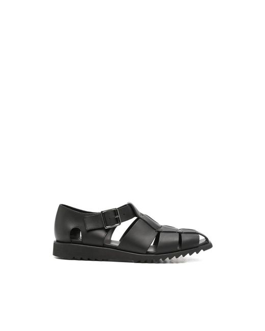 Paraboot Black Flat Sandals for men