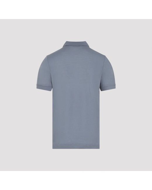 Giorgio Armani Blue Polo Shirts for men