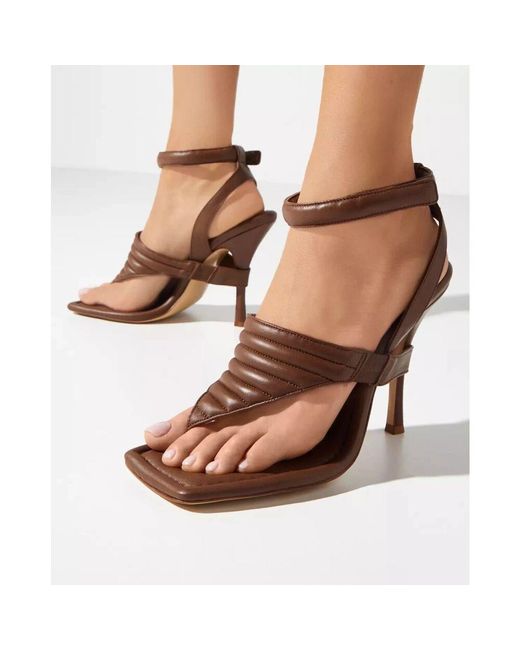 Gia Borghini Brown High Heel Sandals