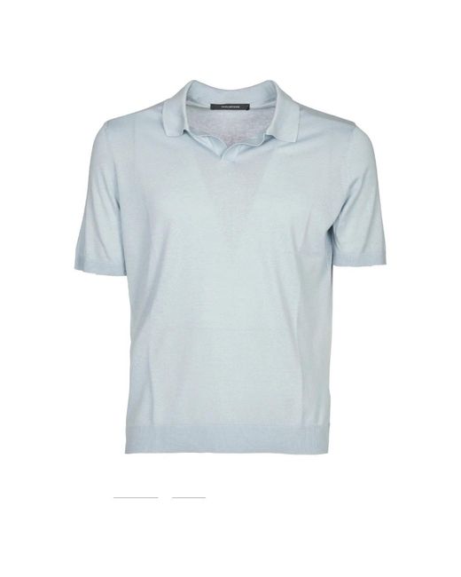 Tagliatore Blue Polo Shirts for men