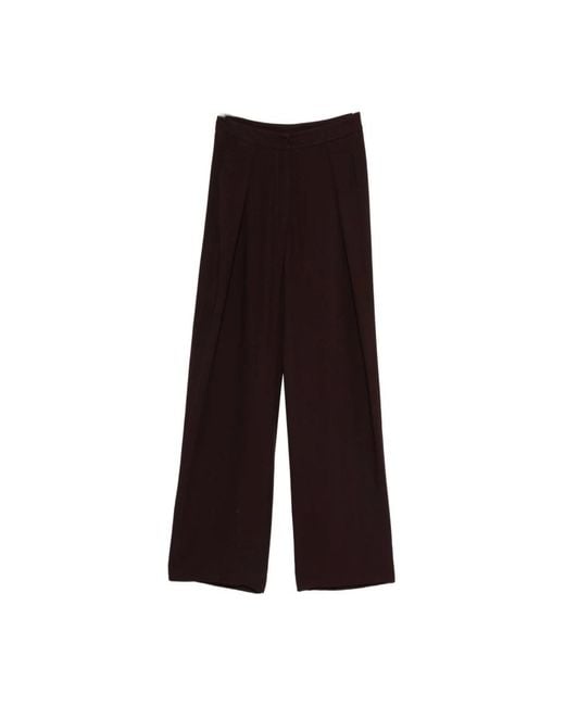 Raquel Diniz Brown Wide Trousers