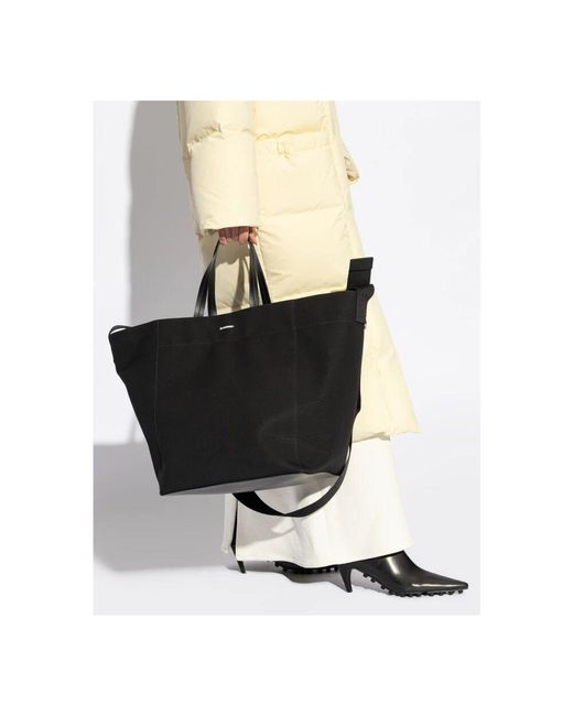 Jil Sander Black Taschentyp shopper