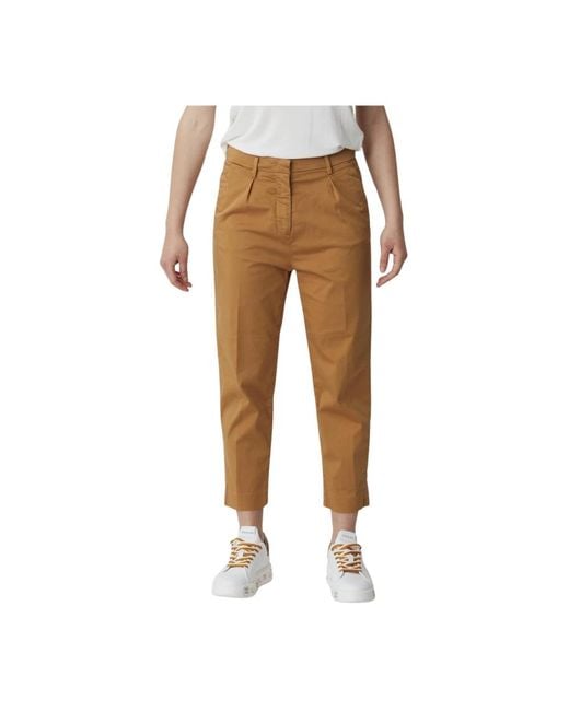 Mason's Natural Cropped Trousers