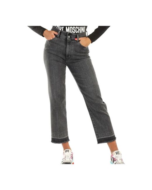 Moschino Gray Straight Jeans