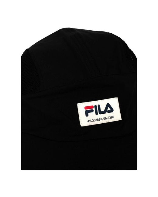 Fila Accessoires ,Zwart ,Polyester Stevige Baseballpet in het Black