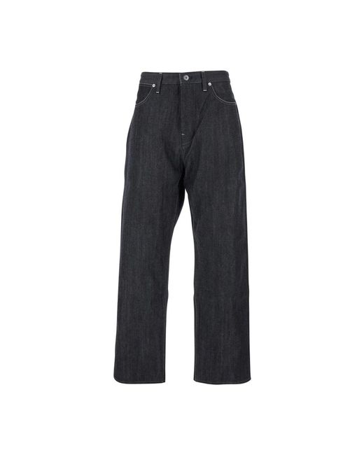 Jil Sander Blaue denim jeans mit logo patch in Blue für Herren