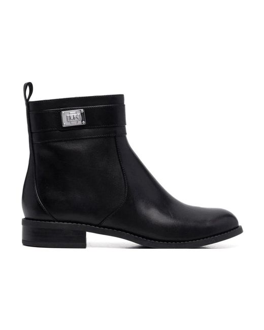 Michael Kors Black Padma -Gurt flacher Bootie