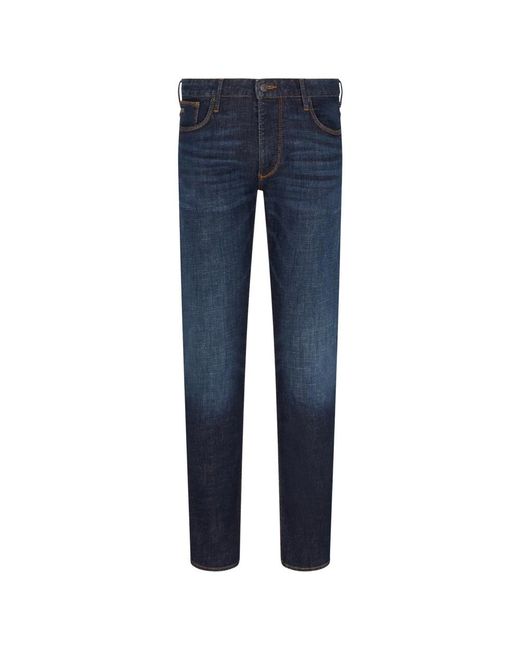 Emporio Armani Slim-Fit Jeans in het Blue voor heren