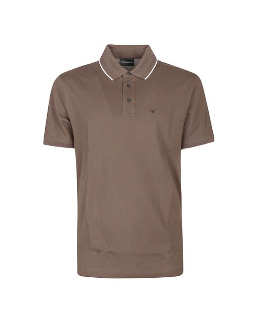 Emporio Armani Brown Polo Shirts for men
