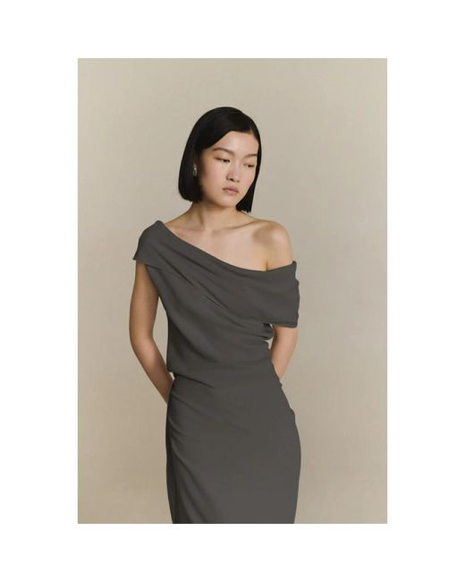 Cortana Gray Sleeveless Tops