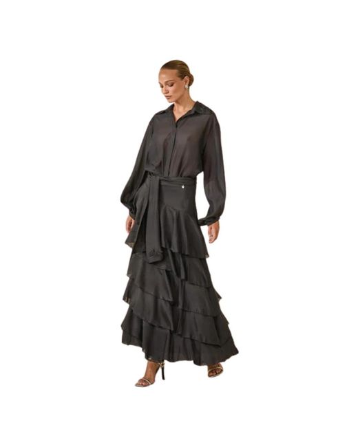 Souvenir Clubbing Black Maxi Skirts