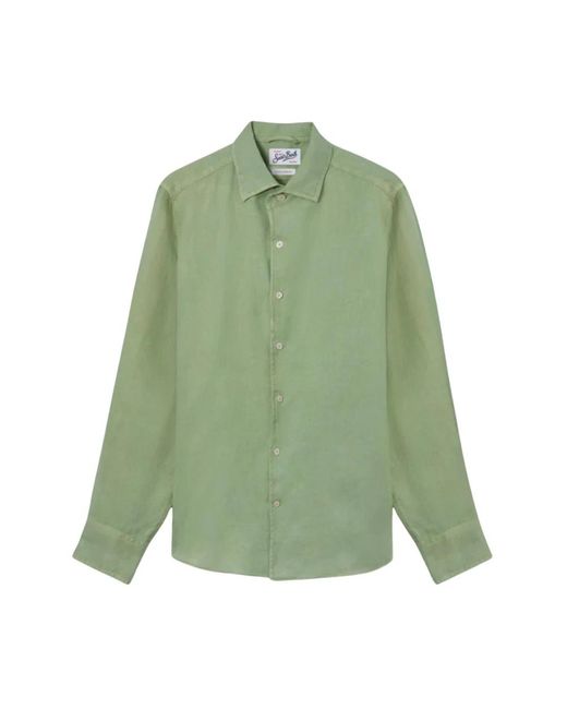 Mc2 Saint Barth Green Casual Shirts for men