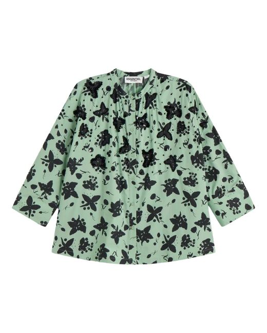 Camisa estampado floral Essentiel Antwerp de color Green