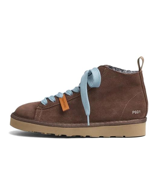 Pànchic Brown Lace-Up Boots