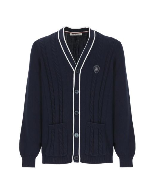Cardigans Brunello Cucinelli de hombre de color Blue