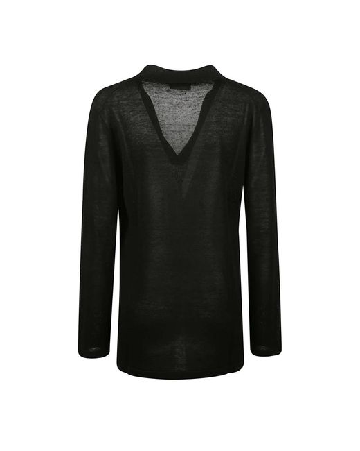 P.A.R.O.S.H. Black V-Neck Knitwear