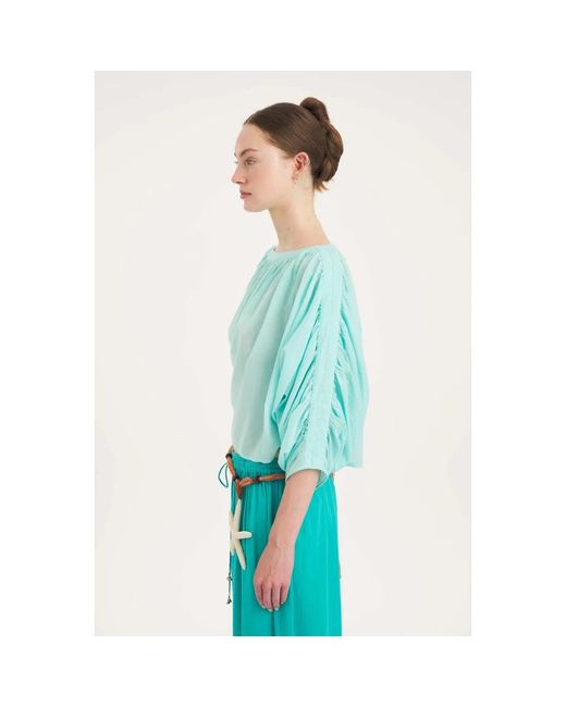 Blouses Antik Batik de color Blue