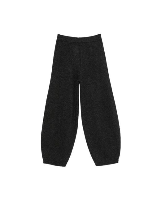 Semicouture Black Tapered Trousers