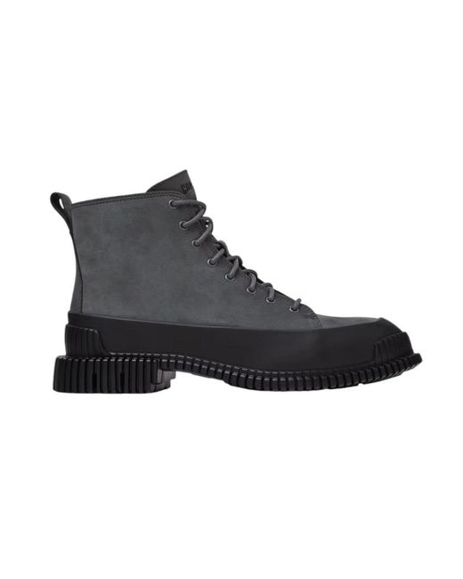 Camper Black Lace-Up Boots