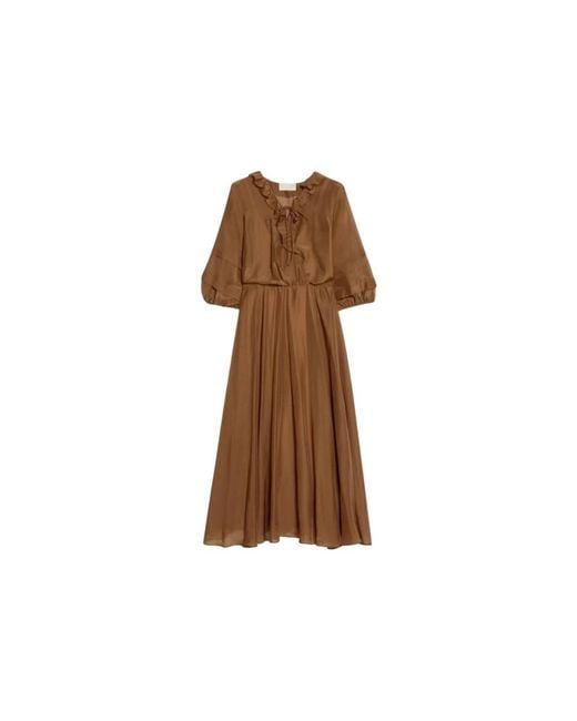 iBlues Brown Midi Dresses