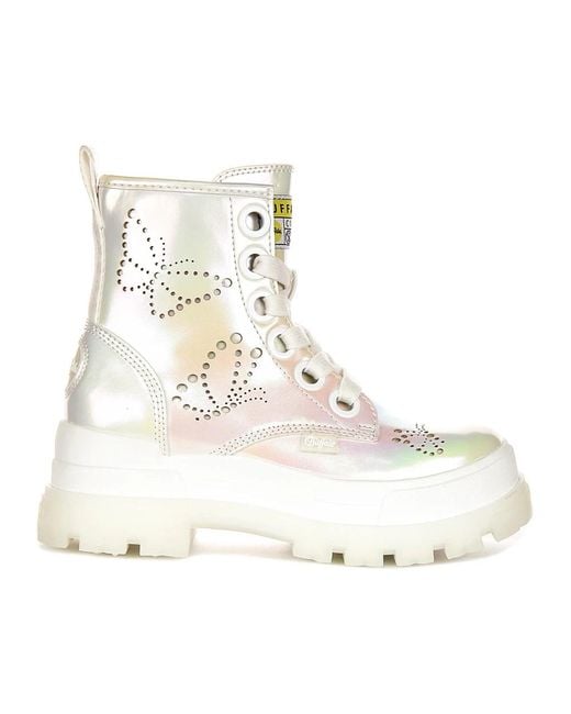 Buffalo Natural Lace-Up Boots