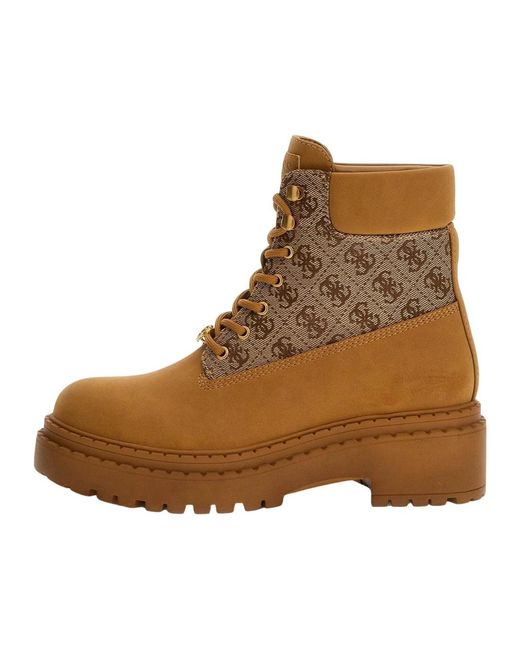 Guess Lace-Up Boots in het Brown