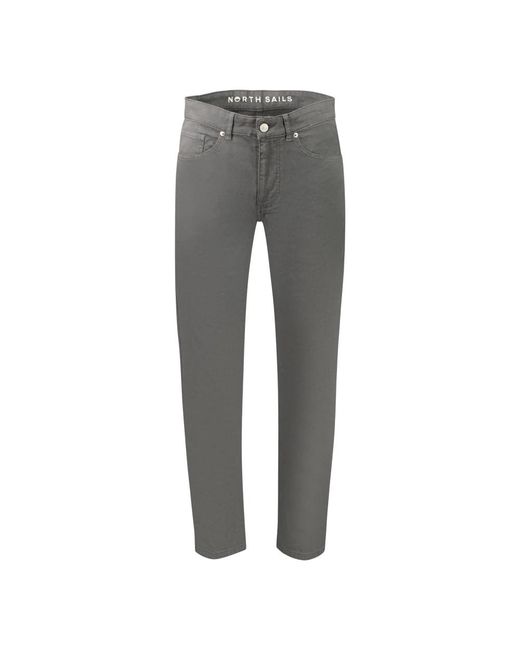 North Sails Gray Straight Jeans for men