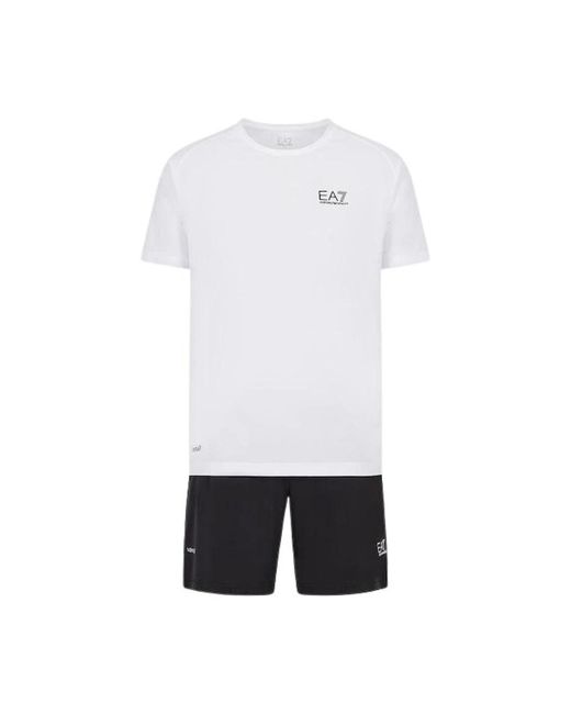 EA7 Training Set in het White voor heren