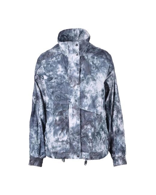 Elegante Abrigo De Mezcla De Algodón, Mujer, Talla Woolrich de color Blue