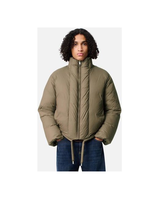 Axel Arigato Jassen ,Bruin ,Nylon Lunar Puffer Jacket in het Green voor heren