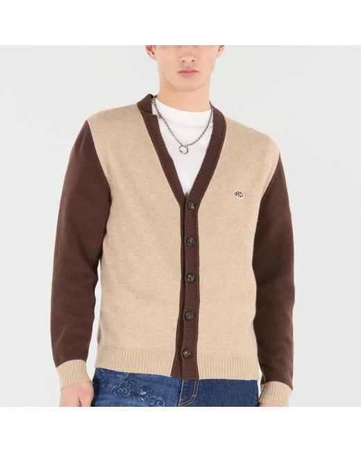 Roberto Cavalli Natural Cardigans for men