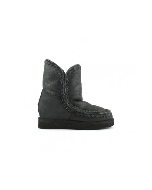 Mou Black Winter Boots