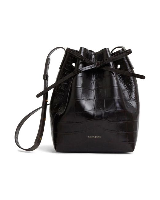 Mansur Gavriel Black Bucket Bags