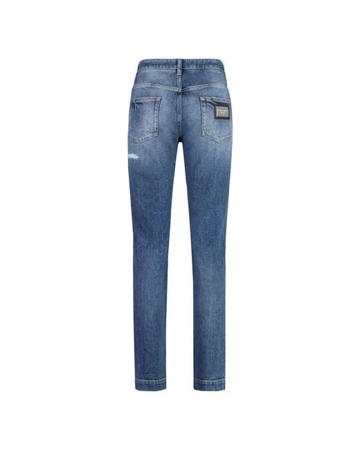 Slim-Fit Jeans Dolce & Gabbana en coloris Blue