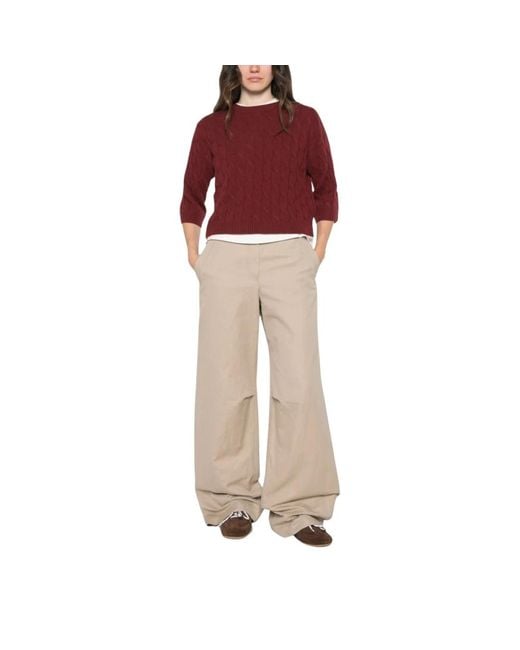 Marella Red Round-Neck Knitwear