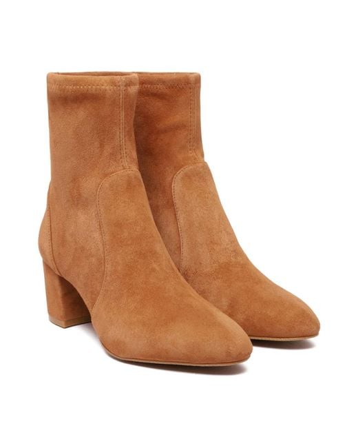 Stuart Weitzman Brown Heeled Boots