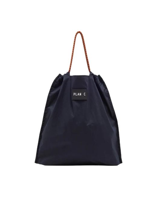 Plan C Blue Shopping Bags