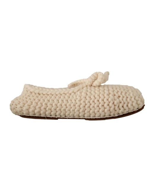 Dolce & Gabbana Natural Ballerina Shoes
